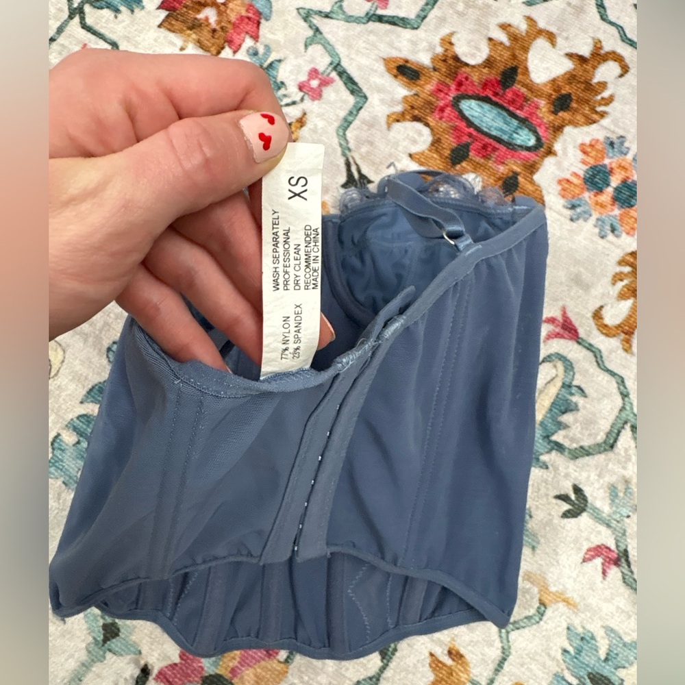 Urban Outfitters Blue Corset Top - Picture 3 of 5